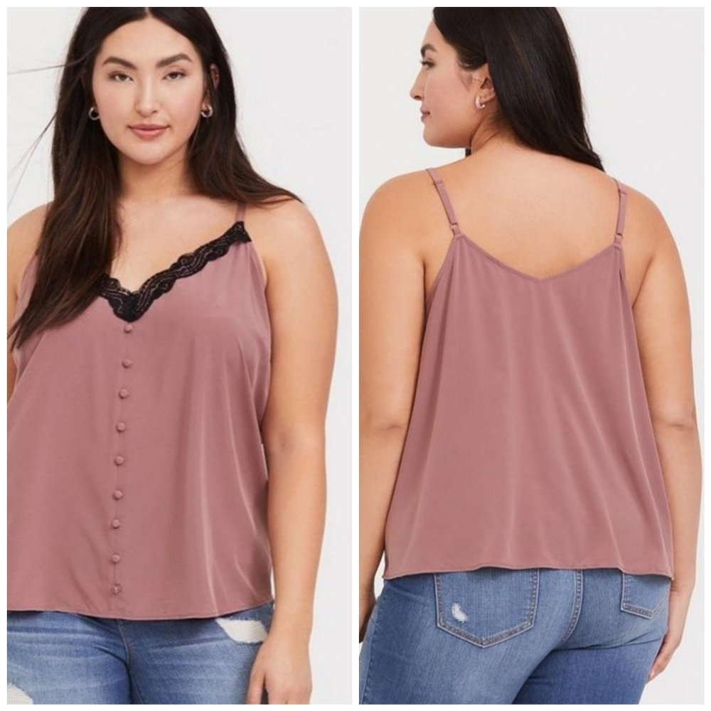 Torrid Chablis Lace Trim Women's Cami.